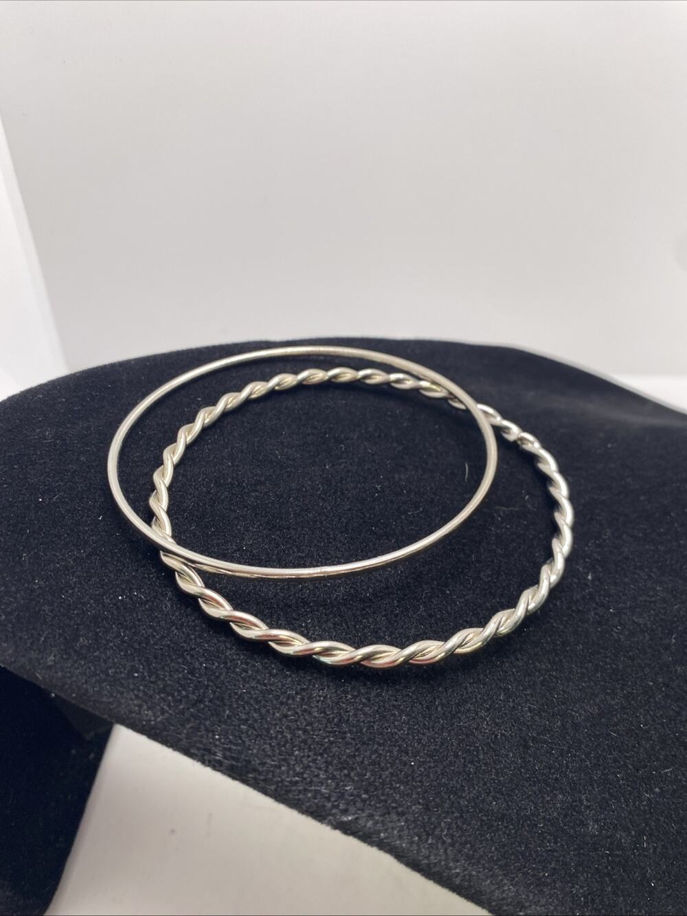 Lot Of 2 Bangle Bracelets Cuff Womens Gold Silver